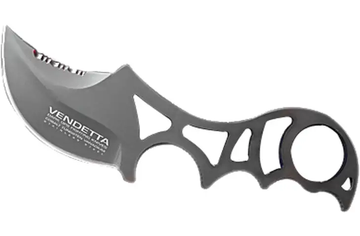 Dark Ops Vendetta 6.75in Fixed Blade Neck Knife
